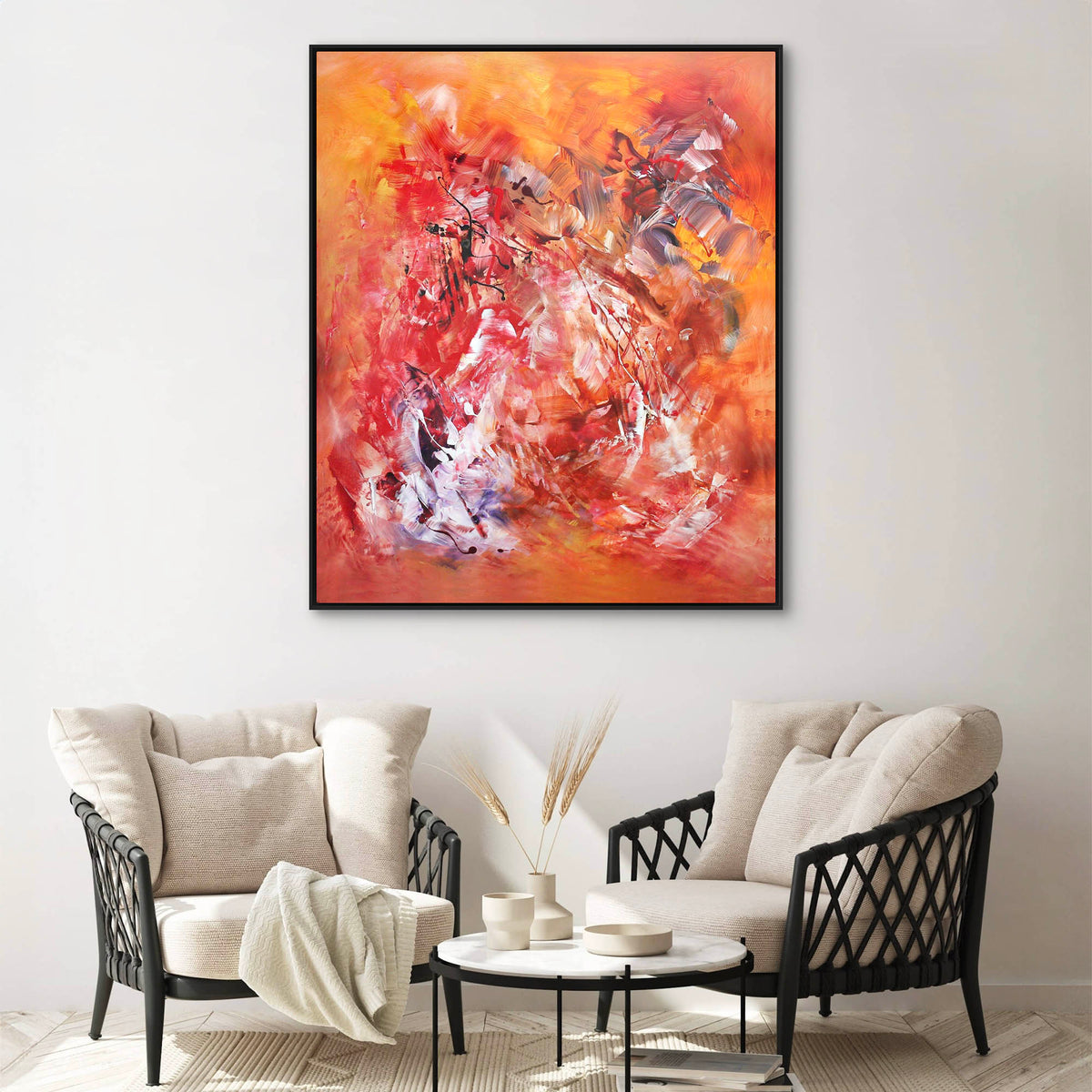 Vibrant Abstract Canvas Art | Enchanted Spring 100x120cm
