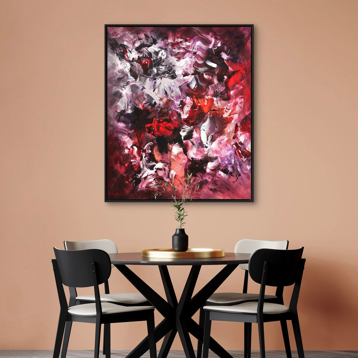 Large Abstract Painting | Vibrant Floral Canvas Art | Paresh Nrshinga Original