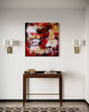 red abstract art for sale