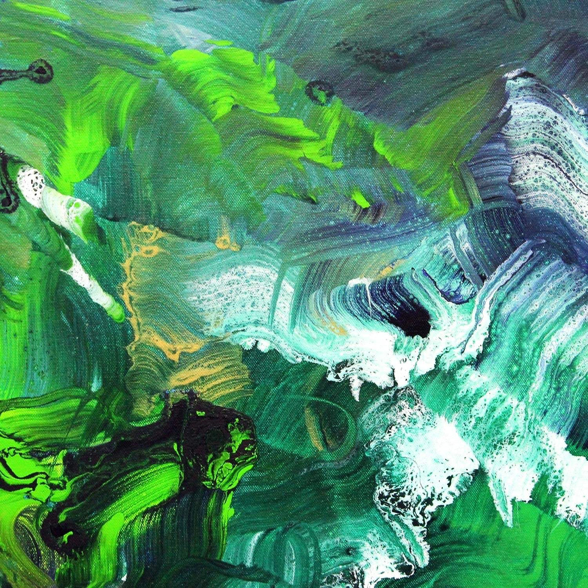 Original Abstract Art | Birds Of Paradise 100x100cm - Paresh Nrshinga Abstract Art