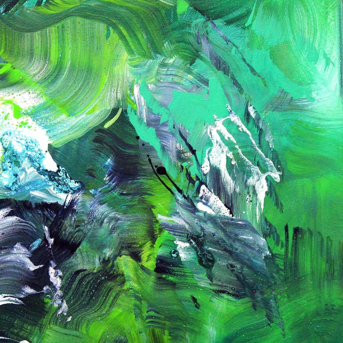 Original Abstract Art | Birds Of Paradise 100x100cm - Paresh Nrshinga Abstract Art