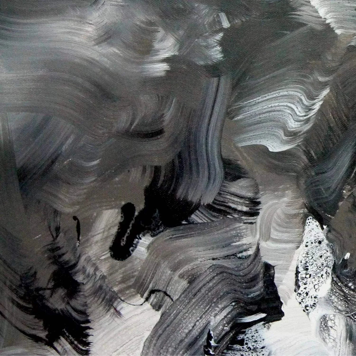 Monochrome Abstract Artwork | Shadows of Your Dream 36x48"
