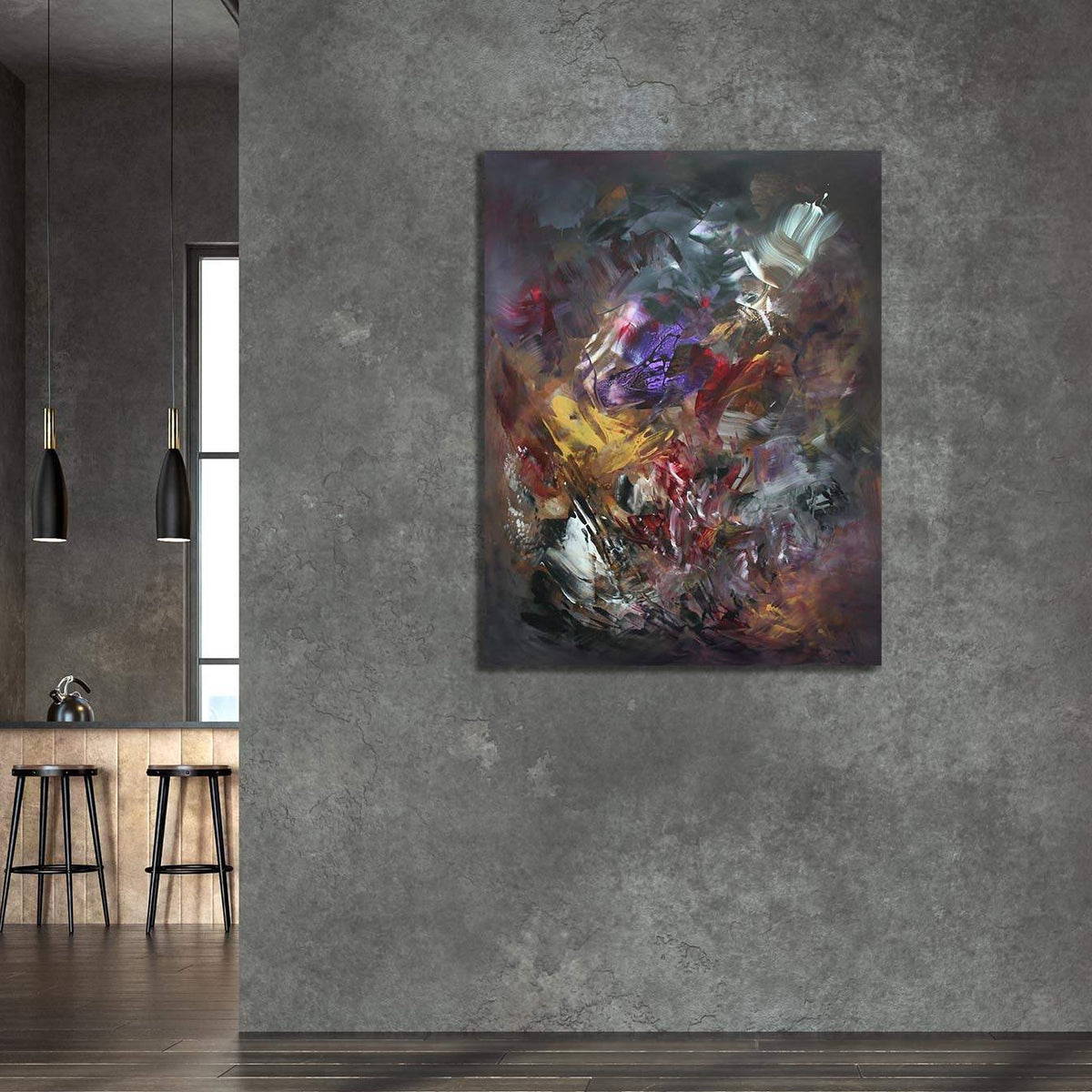 Light The Universe by Paresh Nrshinga displayed in a contemporary interior