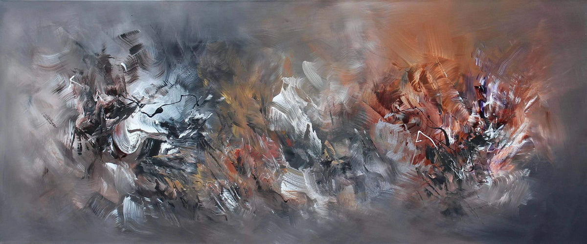 Extra Large Art | Find My Peace 30x72” - Paresh Nrshinga Abstract Art