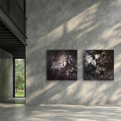 Between Light and Shadows by Paresh Nrshinga displayed in a contemporary interior