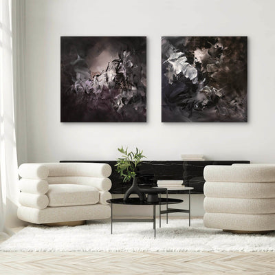Between Light and Shadows by Paresh Nrshinga displayed in a contemporary interior