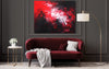 red and black abstract art paintings