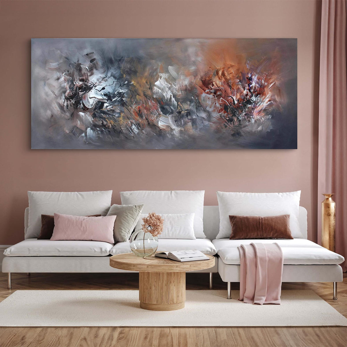 Extra Large Art | Find My Peace 30x72” - Paresh Nrshinga Abstract Art
