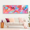 Multicolour Abstract | Joyful 24x72" - Paresh Nrshinga Abstract Art