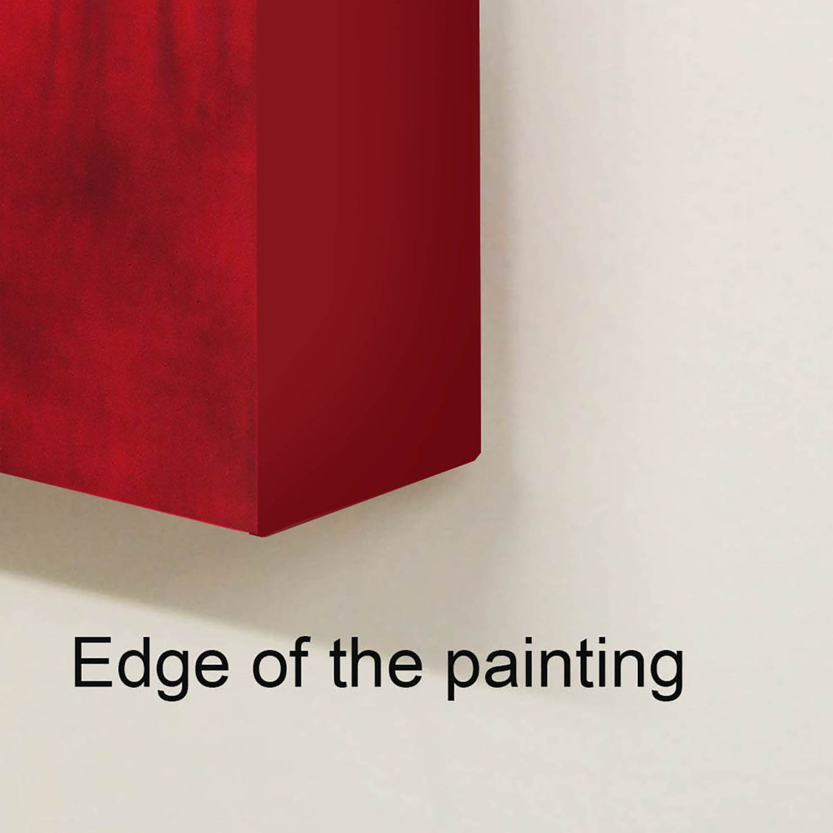 Vibrant Red Abstract Painting | Large Modern Art