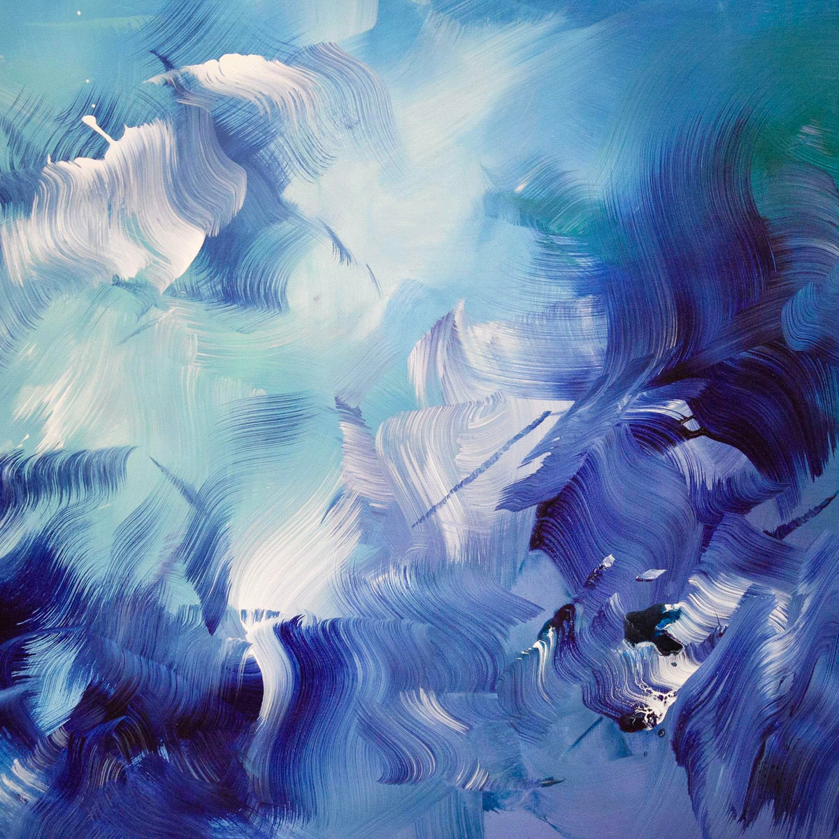 Blue Wall Art | Blue Awakening | 27x36" - Paresh Nrshinga Abstract Art