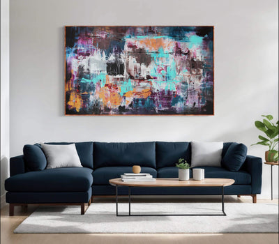Northern Mirage by Paresh Nrshinga displayed in a contemporary interior