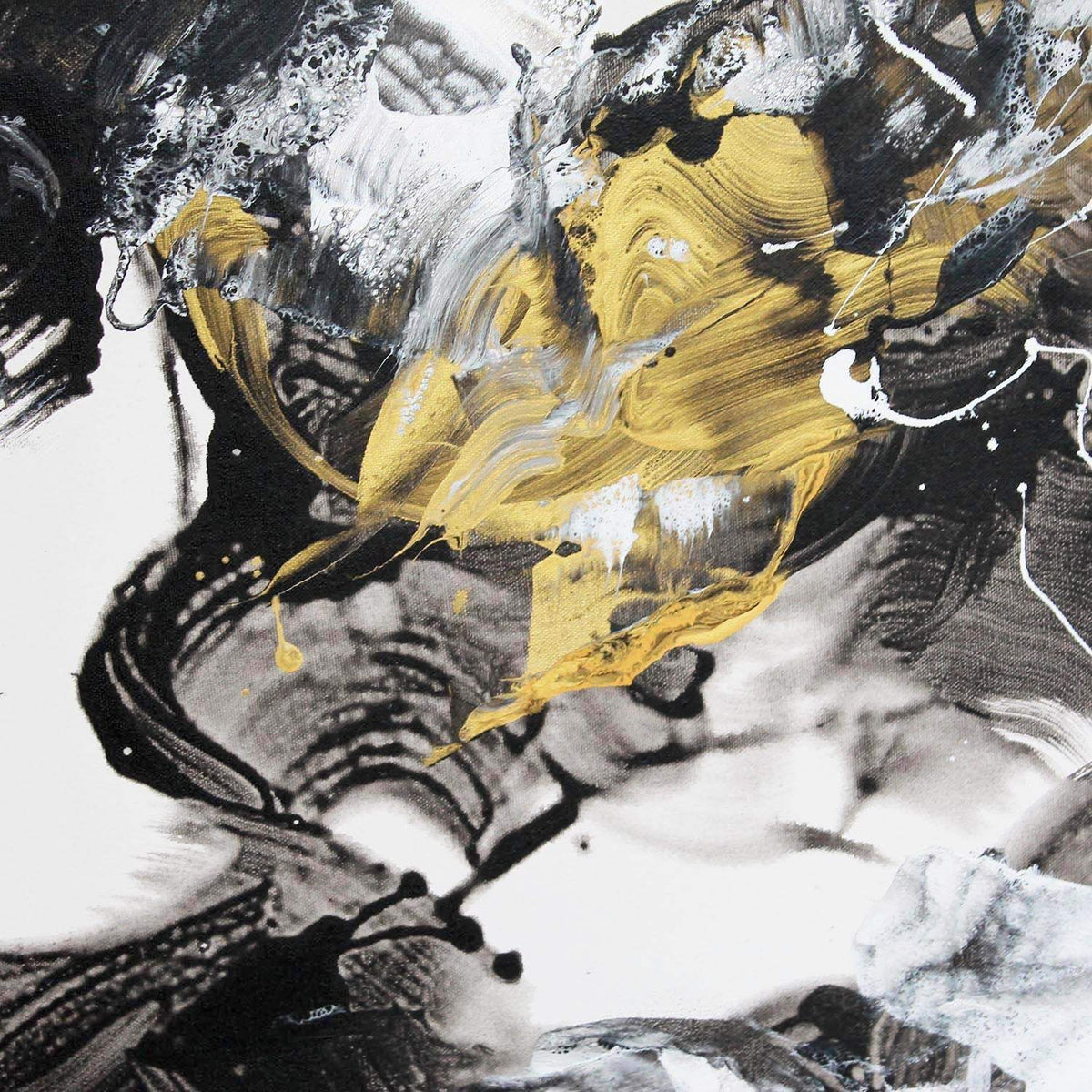 Expressionist Art | Golden Dust 36x48” - Paresh Nrshinga Abstract Art