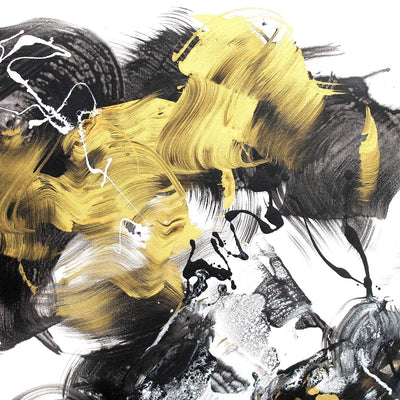 Expressionist Art | Golden Dust 36x48” - Paresh Nrshinga Abstract Art