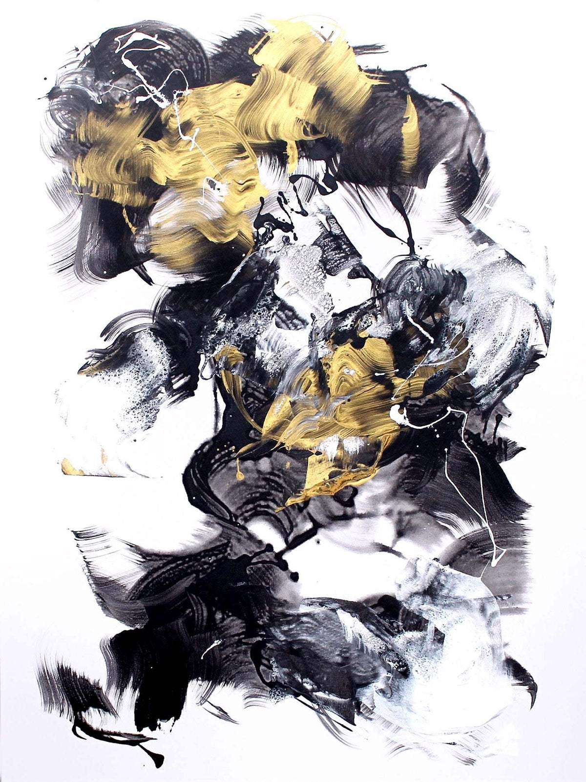 Expressionist Art | Golden Dust 36x48” - Paresh Nrshinga Abstract Art