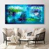 Extra Large Abstract Art UK sale, extra large modern art, large canvas art, blue abstract paintings, blue canvas painting, modern art paintings by Paresh Nrshinga, Everything Changes 36”x72” - Paresh Nrshinga Abstract Art