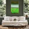 Green Harmony - Abstract Painting in Living Room