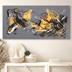 Large living room abstract paintings to buy, rectangular paintings for sale, large canvas art, modern artwork "Shadows and Refections" by Paresh Nrshinga