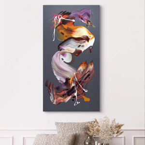 Caramel Swirls I 16x30" - Paresh Nrshinga Abstract Art