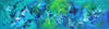 Extra large original painting for modern living room, large scale original artwork that would be amazing for your home, large wall abstract paintings for sale, Aqua Dreamscape 24”x90” - Paresh Nrshinga Abstract Art
