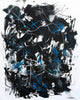 looking for original painting, black and white art? come to our online art gallery, a large selection of original painting for sale, Blue Velvet 44"x55" - Paresh Nrshinga Abstract Art