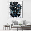 looking for original painting, black and white art? come to our online art gallery, a large selection of original painting for sale, Blue Velvet 44"x55" - Paresh Nrshinga Abstract Art