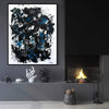 looking for original painting, black and white art? come to our online art gallery, a large selection of original painting for sale, Blue Velvet 44"x55" - Paresh Nrshinga Abstract Art