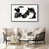 Buy black and white minimalist painting by Paresh Nrshinga for your office, modern large art for modern interiors