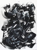 Buy black and white abstract wall art, original abstract paintings for modern homes, large art for living room, abstract art for sale, Eclipsed Dreams 36x48” - Paresh Nrshinga Abstract Art, contemporary art
