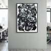 Elevate your space with the bold elegance of "Defining Moment I", an original black-and-white abstract painting that exudes contemporary sophistication. This striking artwork features wide, sweeping brushstrokes that create a dynamic interplay of contrast and texture, abstract art for sale