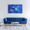 blue canvas art for modern homes, large canvas art for sale, modern art for modern interiors, Discovering Tomorrow 30”x48” - Paresh Nrshinga Abstract Art