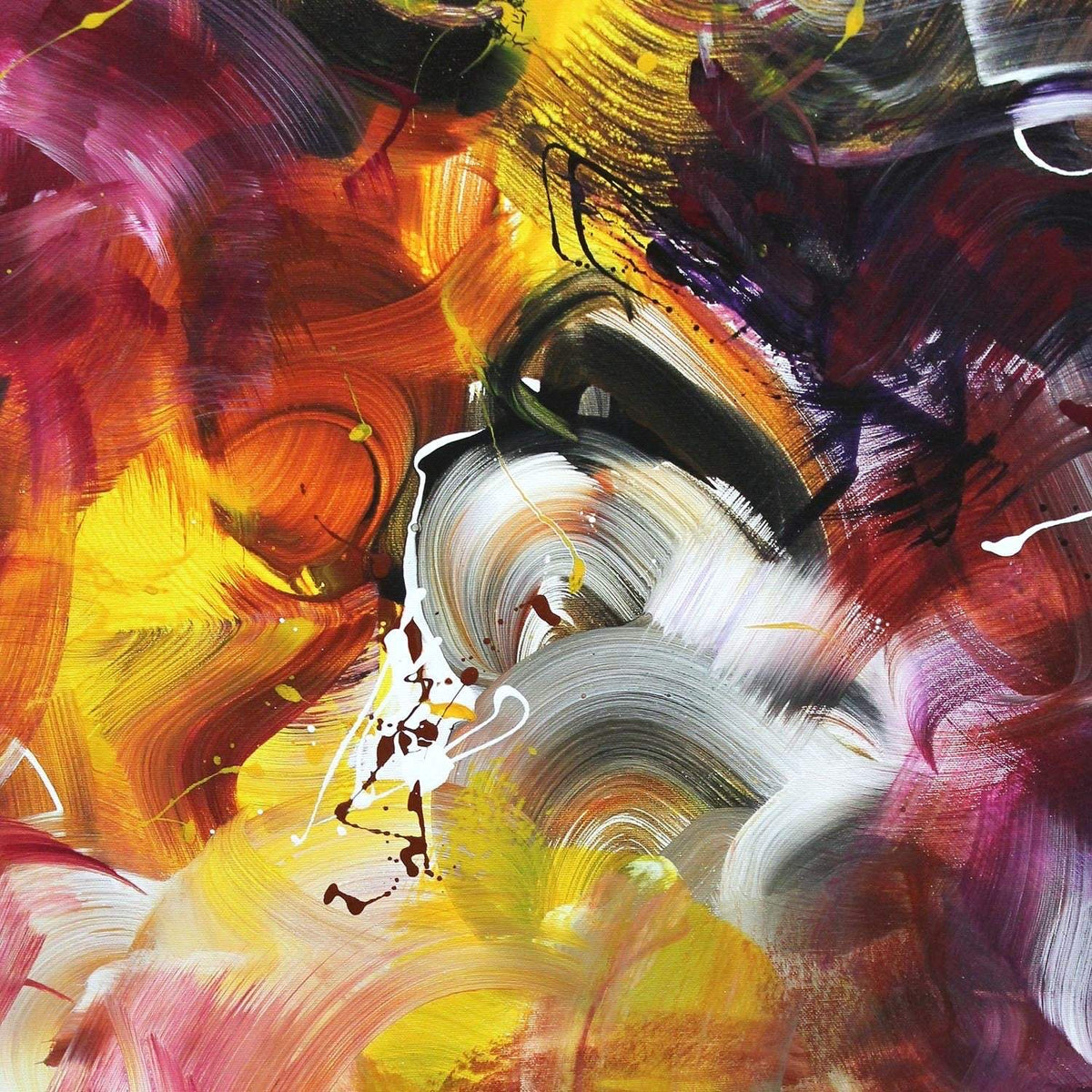 statement abstract painting for dining room wall - Paresh Nrshinga Abstract Art