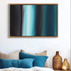 Contemporary teal abstract wall art for living room