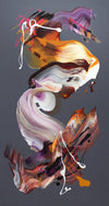 Caramel Swirls I 16x30" - Paresh Nrshinga Abstract Art