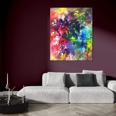 Multicolour Art | Tropical Garden 44x55” - Paresh Nrshinga Abstract Art