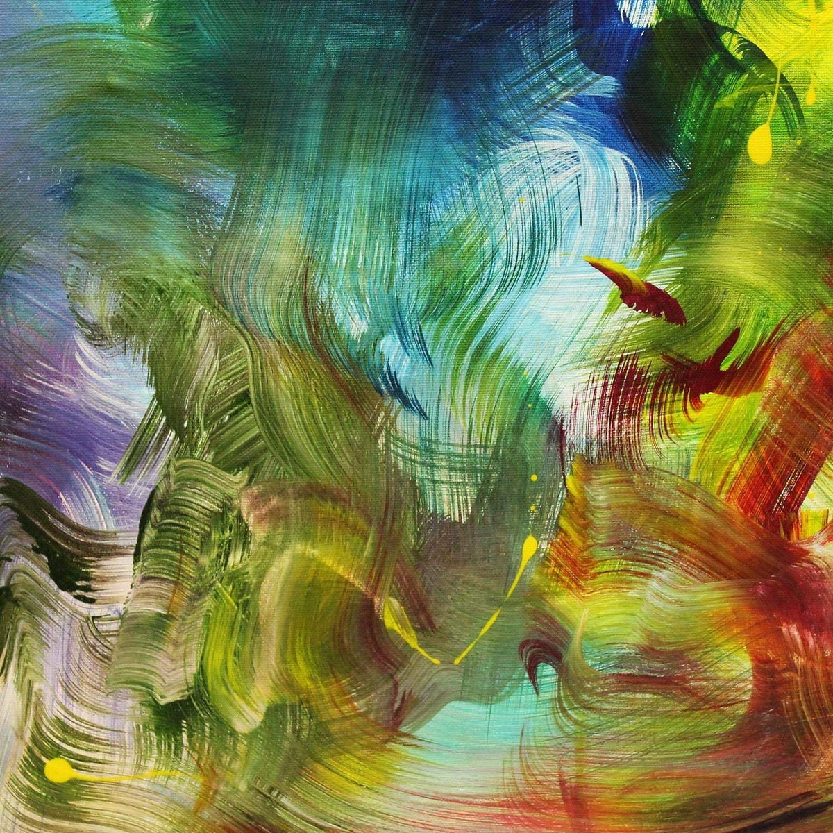 Multicolour Art | Tropical Garden 44x55” - Paresh Nrshinga Abstract Art