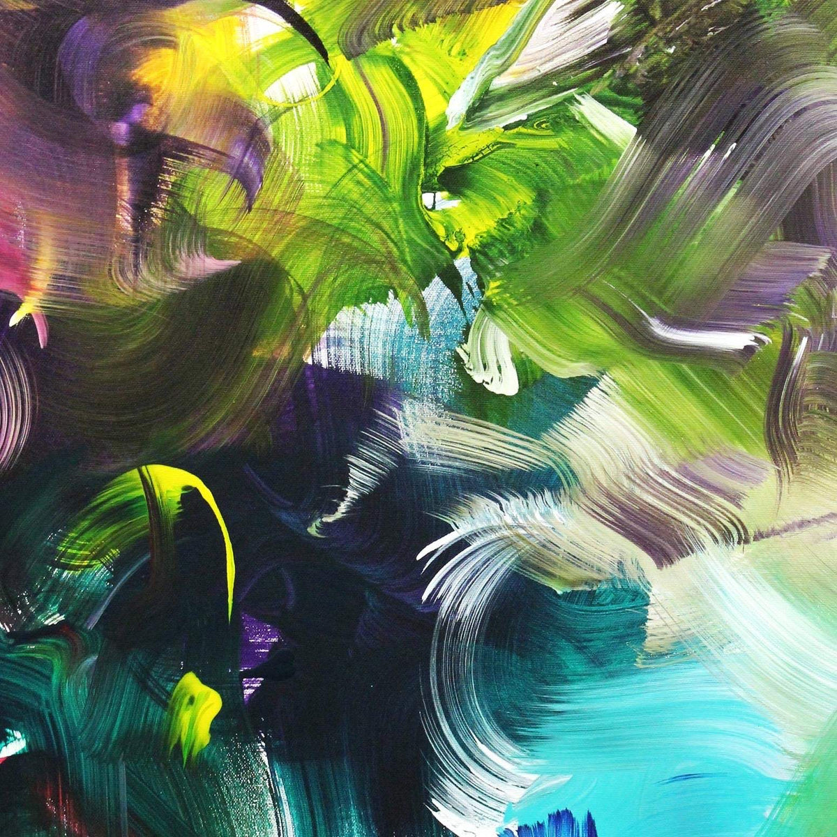 Multicolour Art | Tropical Garden 44x55” - Paresh Nrshinga Abstract Art