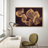 gold brushstroke abstract canvas art