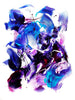 Dreamcatching, original Blue, Teal abstract painting by Paresh Nrshinga.