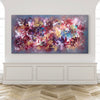 Dreams In Motion, original Red abstract painting by Paresh Nrshinga.