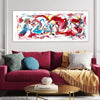 Extra large abstract paintings for living room, buy original art, canvas wall art for office, Dreams Like This 20”x48” - Paresh Nrshinga Abstract Art