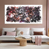 Contemporary extra large abstract wall art in moody tones