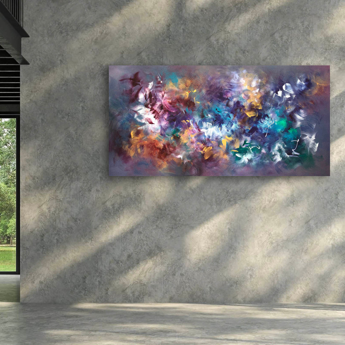extra large abstract wall art for living room