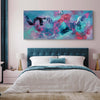 Extra Large Abstract wall Art UK for modern interiors, are you looking for contemporary paintings for your home, buy with confidence, art by Paresh Nrshinga, Dreamcatcher 30”x72” - Paresh Nrshinga Abstract Art