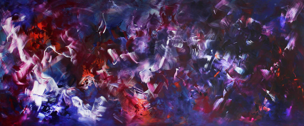 Waiting For A Star To Fall 30”x72” - Paresh Nrshinga Abstract Art