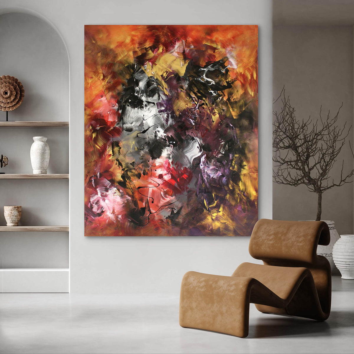 The World To Come by Paresh Nrshinga displayed in a contemporary interior