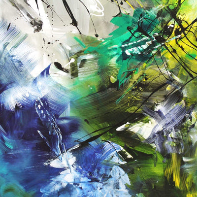 Extra Large Painting | Chasing The Sunshine 44x55" - Paresh Nrshinga Abstract Art