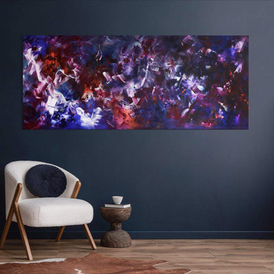Waiting For A Star To Fall 30”x72” - Paresh Nrshinga Abstract Art
