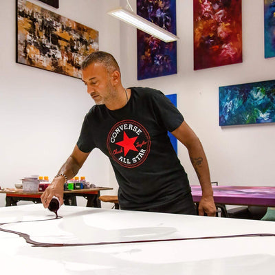 Large Abstract Artwork | Creative Artist in Studio