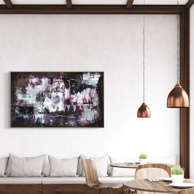 Abstract Landscape Artwork | Distant Skies Large Canvas Painting